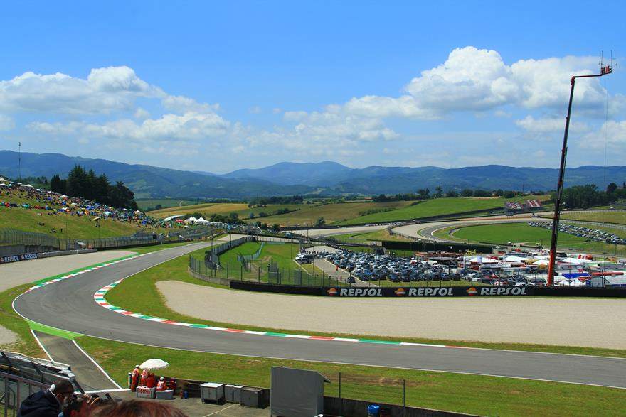 View from Mugello MotoGP grandstand